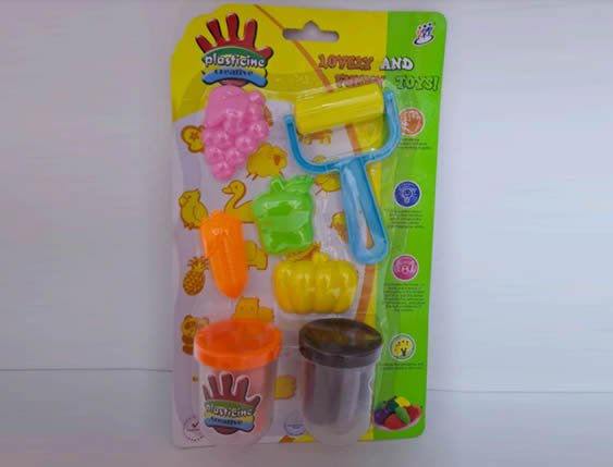 SET DE PLASTILINA VERDURAS EN BLISTER